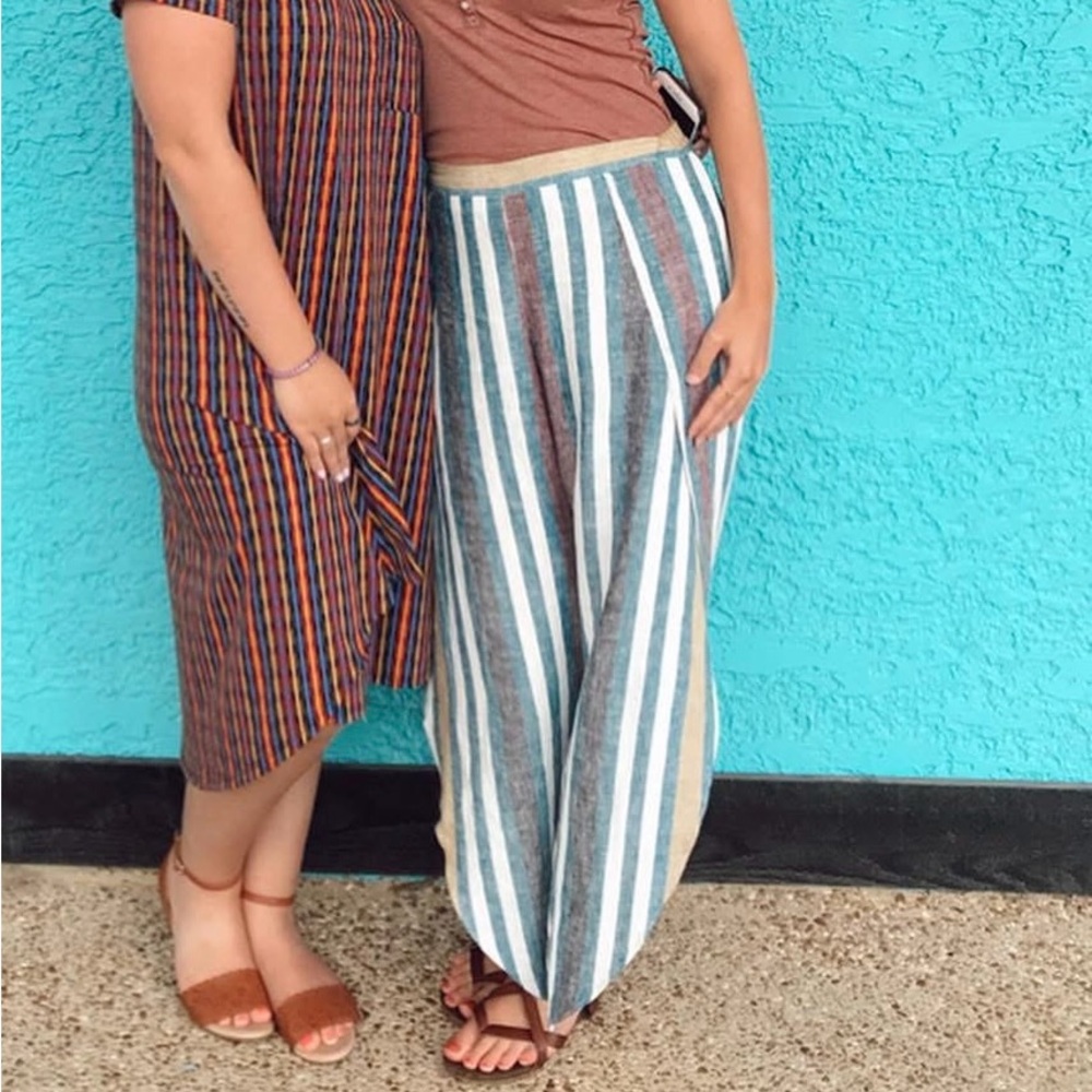 Drew Striped Linen Pants